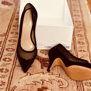 KHAITE Black Mesh Women's Heels